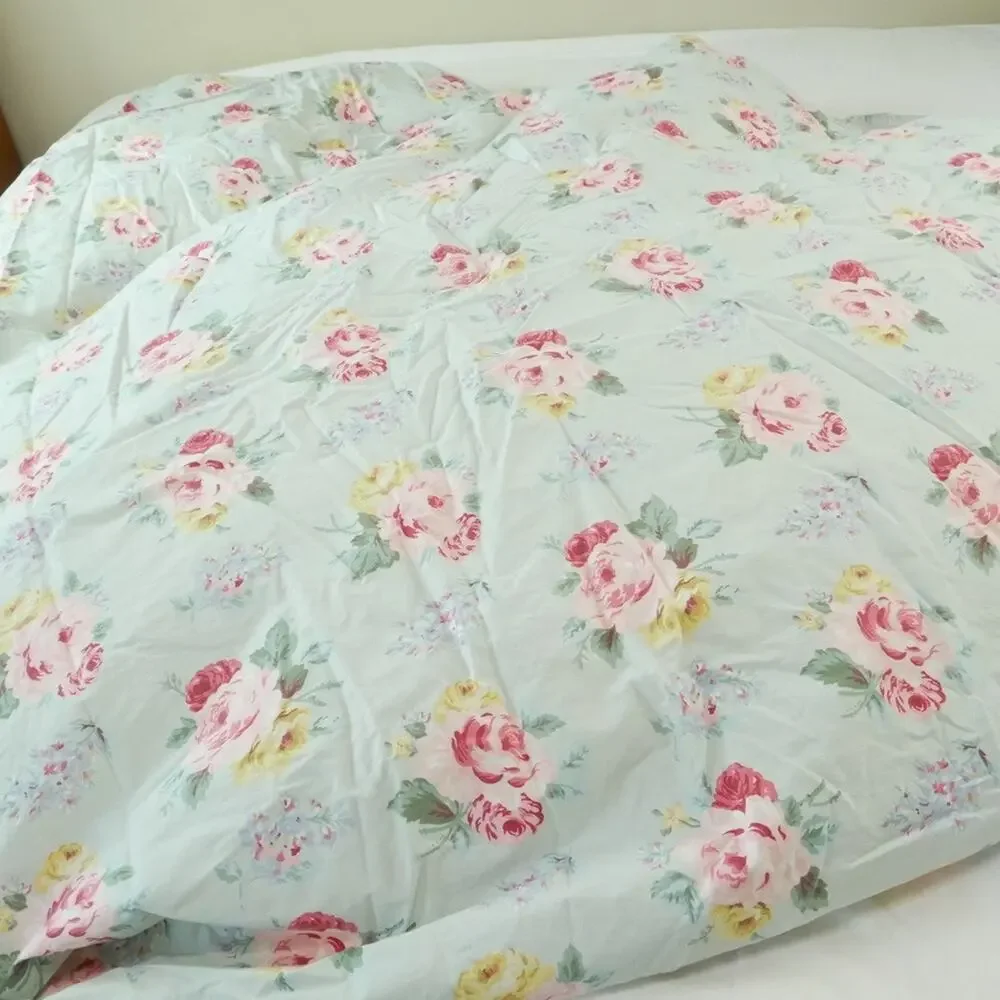 Ralph Lauren Cottage Lane Full Fitted Sheet BAD ELASTIC Cabbage Rose Vintage - Picture 5 of 8